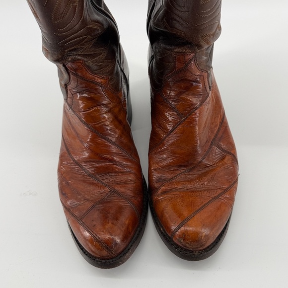 Dan Post Cowboy Boots in Brown 9D S33 - Picture 3 of 9